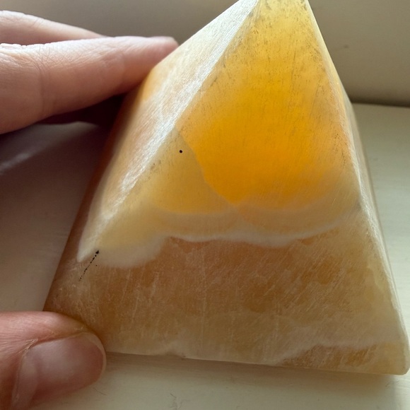 Pyramid-Shaped Stone Decor - Picture 3 of 3